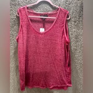 French Laundry Raspberry Sleeveless Tank Top